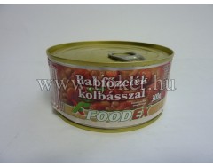 FOOD BABFŐZELÉK+KOLBÁSZ 300G./ 6