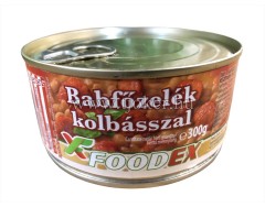 FOOD BABFŐZELÉK+KOLBÁSZ 300G./ 6