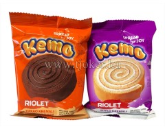 KEMO TÖLTÖTT PISKÓTATEKERCS 45G. / 24
