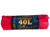 SZEMETES PIROS 40L BRAVO 15DB. / 20