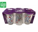 ÜVEGPOHÁR 180ML DEKOROS 6DB-OS/ 8